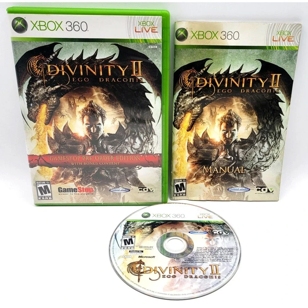 DIVINITY II:‎ EGO DRACONIS 2 (Xbox 360) CIB COMPLETE IN BOX